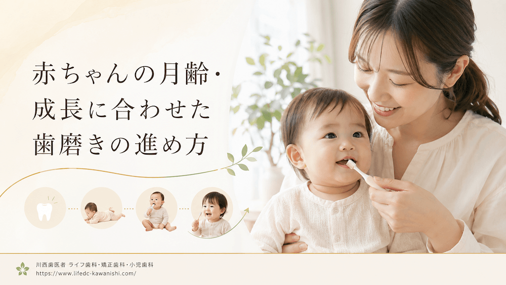 赤ちゃんの月齢・成長に合わせた歯磨きの進め方